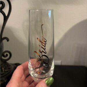 Bride Champagne Glass